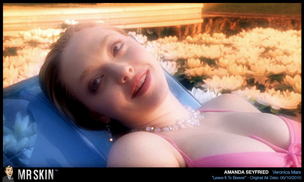 Amanda Seyfried in her pink bikini top; Celebrity 