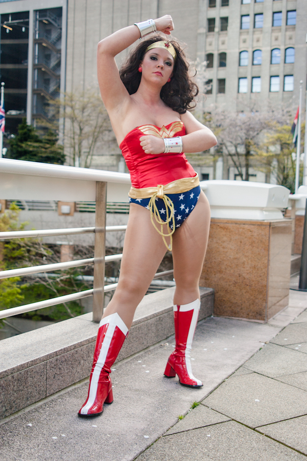 Wonder Woman posing; Uniform 