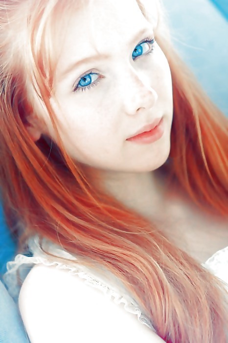 Cute blue eyed redhead.; Babe Hot 