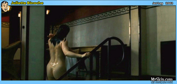 Juliette Binoche wet nude backside; Celebrity 