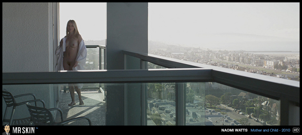Naomi Watts nude on the balcony; Celebrity 