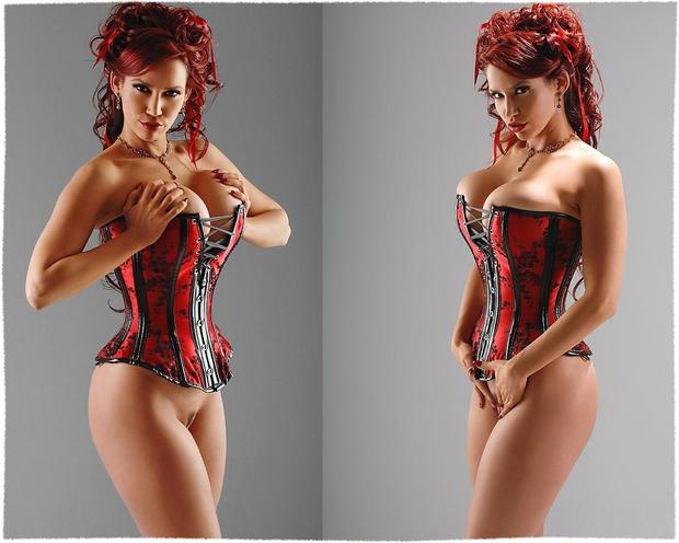 i think we are gonna need a bigger corset; Red Head 