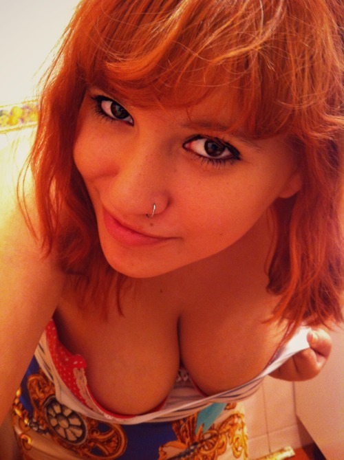 Redhead amateur beauty.; Amateur Babe Big Tits Hot Red Head 