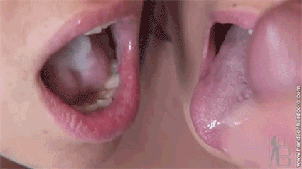two mouths better than one? lol; Cumshots 
