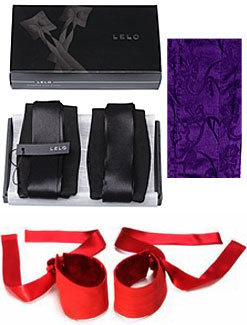 Restrict everything but pleasure with two delicately woven silk restraints. LELO