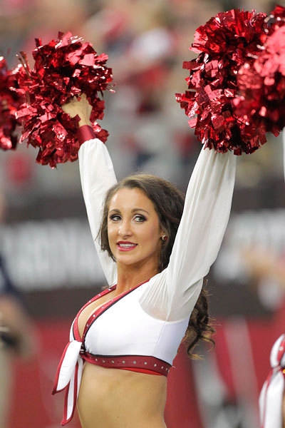 ...; Athletic Babe Big Tits Brunette Cheerleader Cleavage Non Nude Uniform 