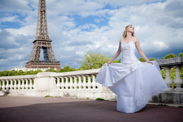 ...; Blonde Bride Girlfriend Non Nude Wedding Wedding Dress White Dress 