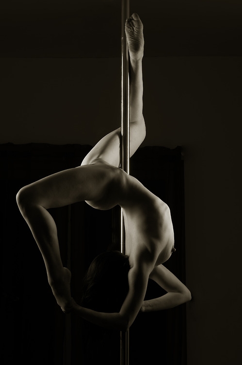 at the pole; Striptease Erotic Athletic 