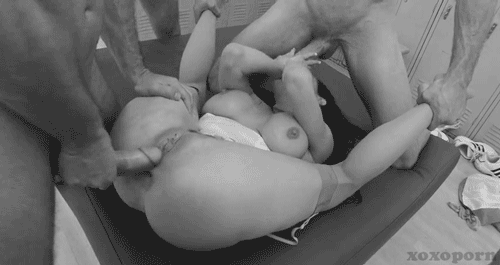 ...; Big Tits Blowjob Double Penetration GIF Pussy Threesome 